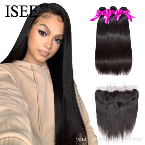 30 32 34 36 Malaysian Indian Straight Cuticle Hair Weave Bundles, 100% 10A Brazilian Virgin Long 40 Inch Peruvian Human Hair